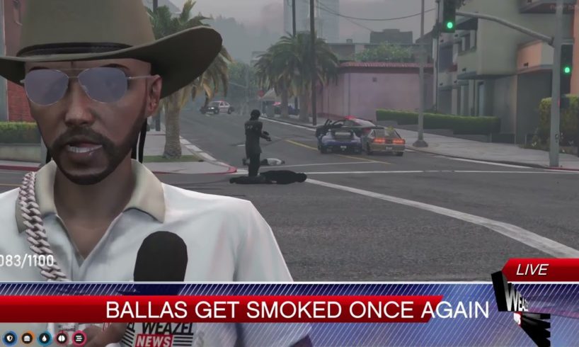 Hood News live on scene after the Ballas and Seaside fight. | GTA NoPixel 3.0