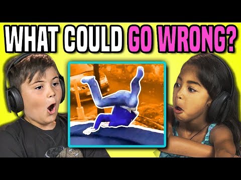 KIDS REACT TO WHAT COULD GO WRONG?! COMPILATION GAME