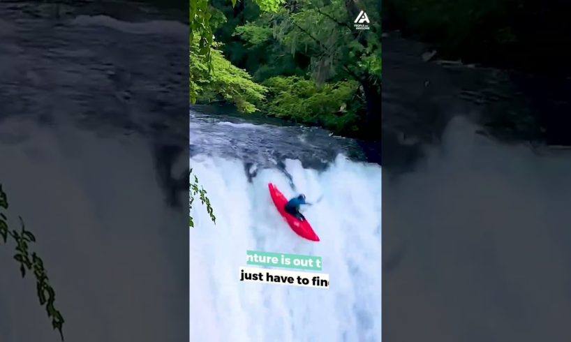 Kayak Plunges Off Waterfall in Chile | People Are Awesome #shorts