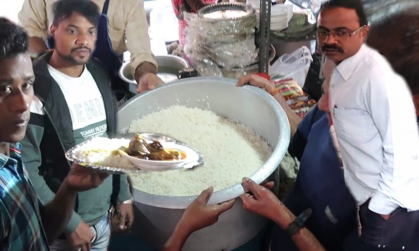 Kolkata Madrasi Babu Ka Kamal | Mutton Bhaat ( Rice ) 200 Rs/ | Best Indian Street Meal