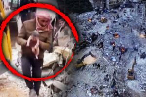 Newborn Baby Rescued From Earthquake Rubble