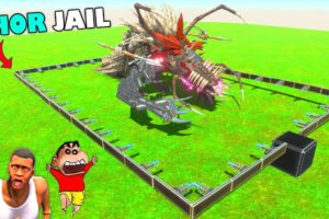 THOR THUNDER JAIL Unit vs BIG MONSTER UNITS in Animal Revolt Battle Simulator | SHINCHAN and CHOP