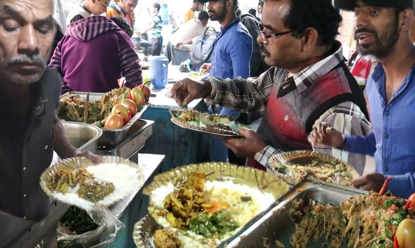 The Man Shouting " Garam Hobe " | Hungry People Eating Street Rice | Cheapest Price 30 Rupee Only