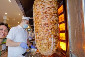 They Serve 1000’s a Day!! BIGGEST SHAWARMA - Middle Eastern Food!!