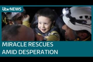 Turkey-Syria earthquake: Miracle rescues among the despair as children pulled from rubble | ITV News