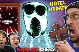We Beat Roblox Doors Hotel Update by Trapping Ambush with Crucifix! (FGTeeV vs. New Door 100)