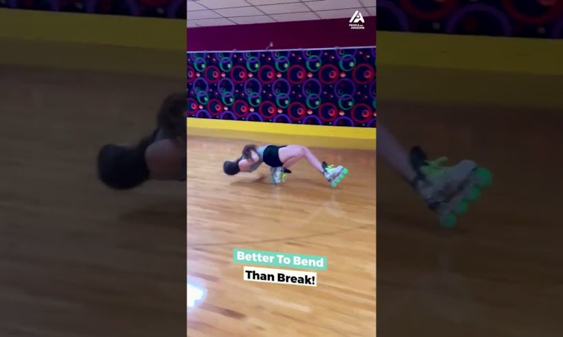 Woman Lies Down While Roller Skating | People Are Awesome #rollerskating #skating #shorts