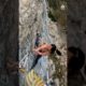 Woman Shows Incredible Strength While Rock Climbing | People Are Awesome #extremesports #shorts