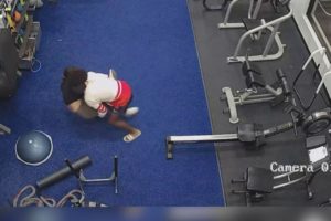 Woman fights off attacker at gym and it’s caught on camera