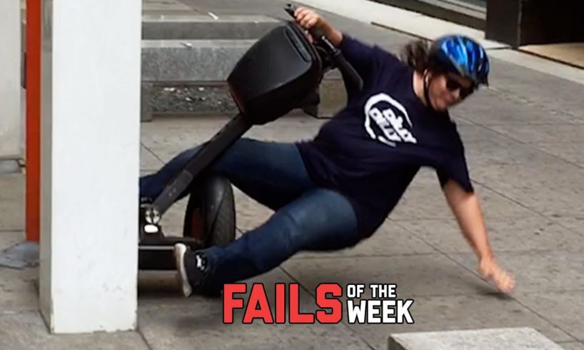 Woman Wipes Out On Scooter! Fails Of The Week
