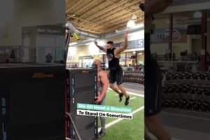 Athlete Jumps On Mans Shoulders | People Are Awesome #extremesports #shorts
