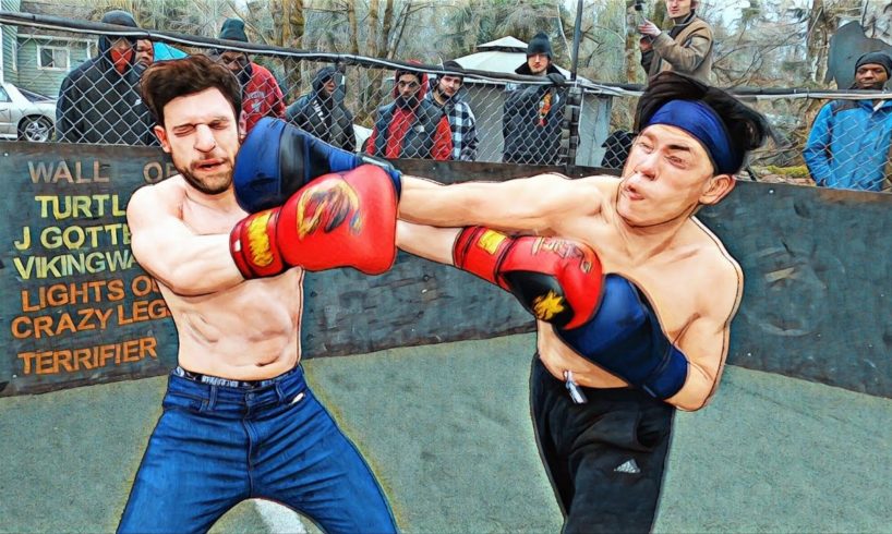 Cobra Kai Style in a backyard Fight? @hard2hurt