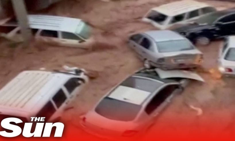 Flood batters quake-hit Turkey sweeping cars away as at least 10 are killed