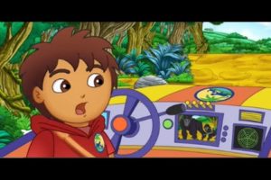 Go Diego Go and Dora the Explorer Rescue a Baby Gorilla in a Video Game walk through