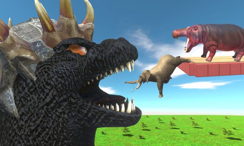 Godzilla vs Spiderman T-Rex - Dinosaurs Fighting in Animal Revolt Battle Simulator