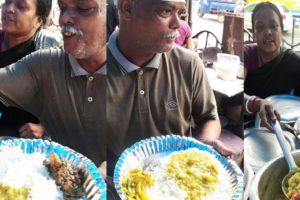 Indian Husband - Wife Selling Rice - Fish - Chicken | Busiest Street Shop in Kolkata