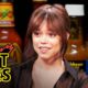 Jenna Ortega Doesn’t Flinch While Eating Spicy Wings | Hot Ones