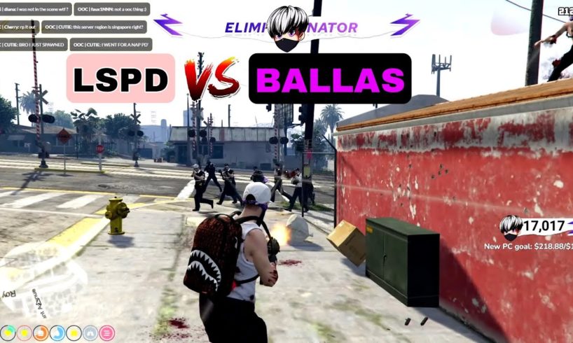 LSPD VS BALLAS | Hood Fight | Vltrp