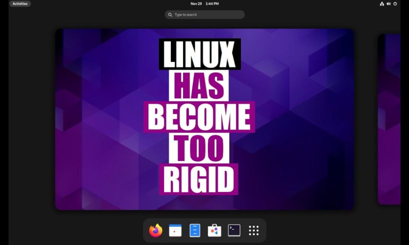 Linux Has Become Complicated And Limiting (GNOME, Wayland, etc)