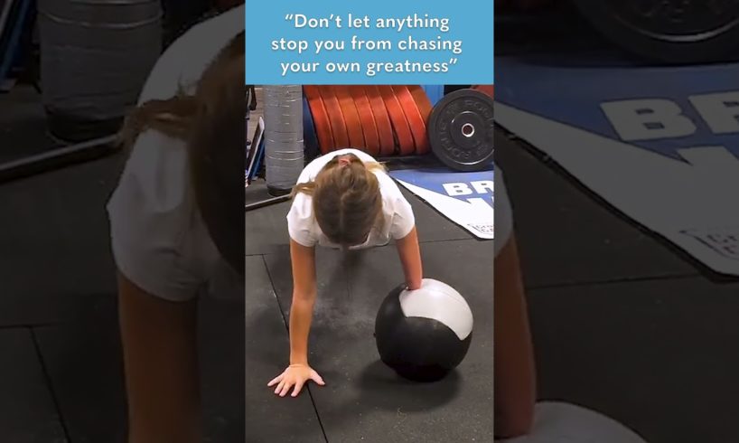 Little Girl Works Out ﻿With Medicine Ball | People Are Awesome #workoutmotivation #workout #shorts