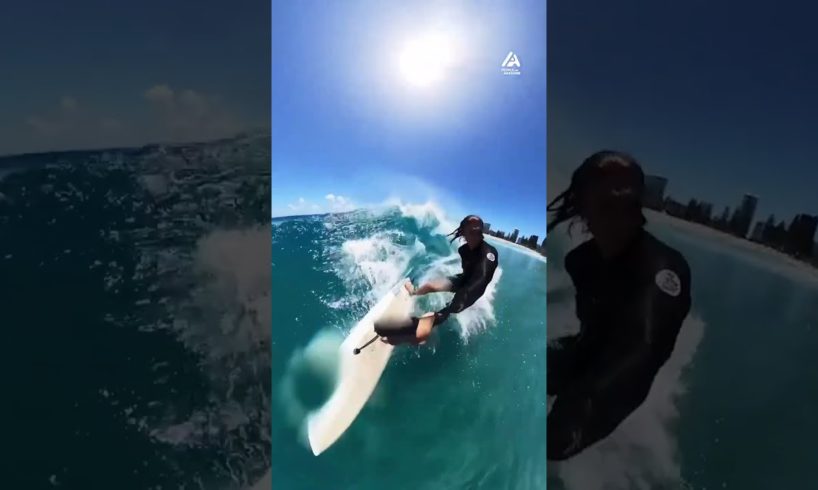 Man Does Incredible Tricks On Surfboard | People Are Awesome #shorts
