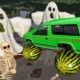 The Dark Night High Speed Cars Jumping Through Giant Scary Ghost #2 - BeamNGDrive Horror Compilation