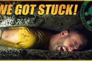 The worst claustrophobic caving you will ever see. *TRIGGER WARNING