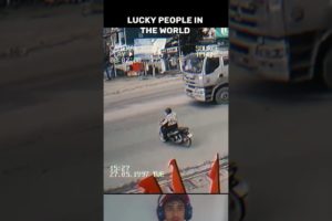 😳lucky people caught on camera lucky people in the world lucky people near death lucky people shorts