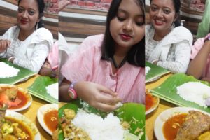 " Jai Jagannath "এ জম্পেশ বাঙালি মধ্যান্নভোজ করলাম | Rice | Ilish | Chingri | Chitol Macher Peti