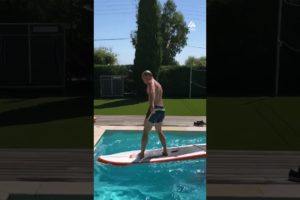 Duo Performs Amazing Surfboard Switch | People Are Awesome #shorts