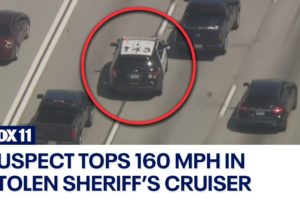 FULL PURSUIT: Sheriff's cruiser stolen in LA, female suspect tops 160 mph in 2-county chase