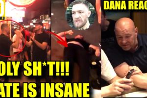 MMA Community react to Nate Diaz chocking out a MAN in crazy street fight, Dana White,Conor McGregor