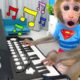 Monkey Baby Bon Bon Playing Baby Shark With Piano And Cooking