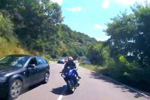 NEAR DEATH EXPERIENCES. Lightning Strikes Near Motorcyclist. Lucky People & Close Calls.