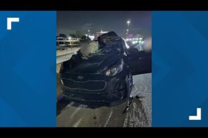 Passenger killed by bouncing tire on Katy Freeway, deputies say