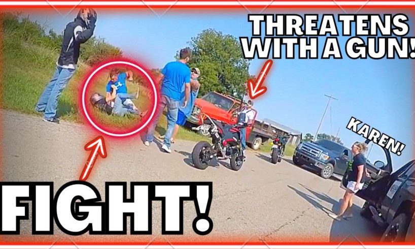 Street Fight, Chaotic scenes and TOTAL MESS on the road + guns [Must Watch] | ROAD RAGE 2023