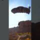 Athlete Does Backflip While BASE Jumping Off Clip | People Are Awesome #shorts