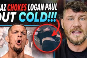 BISPING REACTS to NATE DIAZ BRAWL with LOGAN PAUL lookalike | BOURBON STREET BRAWL