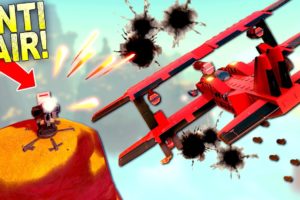 Bomber Biplane VS Anti-Air Flak Cannons! [Trailmakers Airborne 5]