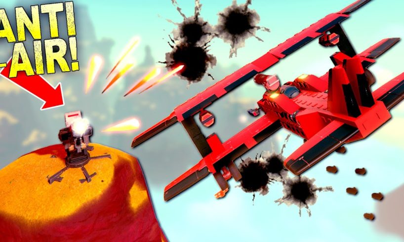 Bomber Biplane VS Anti-Air Flak Cannons! [Trailmakers Airborne 5]