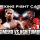CASIMERO VS NGHITUMBWA FIGHT CARD / BOXING