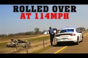 Car ROLLED OVER after 114 MPH PIT MANEUVER. Brutal High Speed Pursuits.