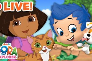 Dora & Bubble Guppies Marathon! | Best Animal Rescues 🐶🐱 | Full Episodes, Songs, & Games