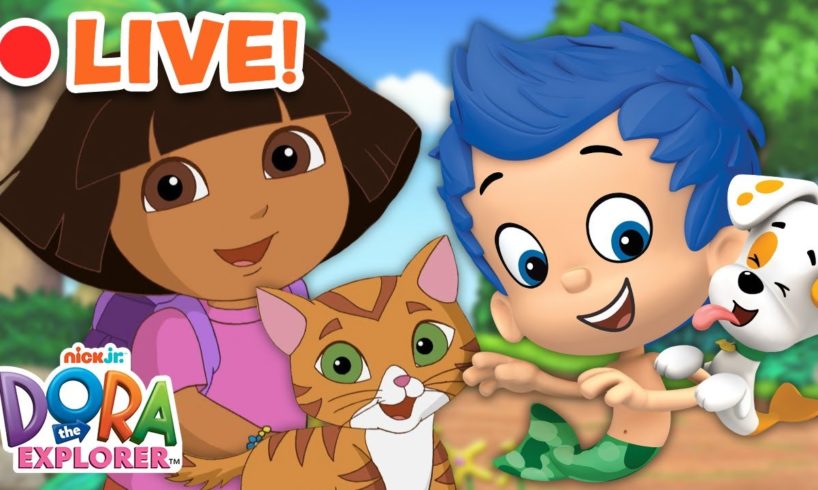 Dora & Bubble Guppies Marathon! | Best Animal Rescues 🐶🐱 | Full Episodes, Songs, & Games