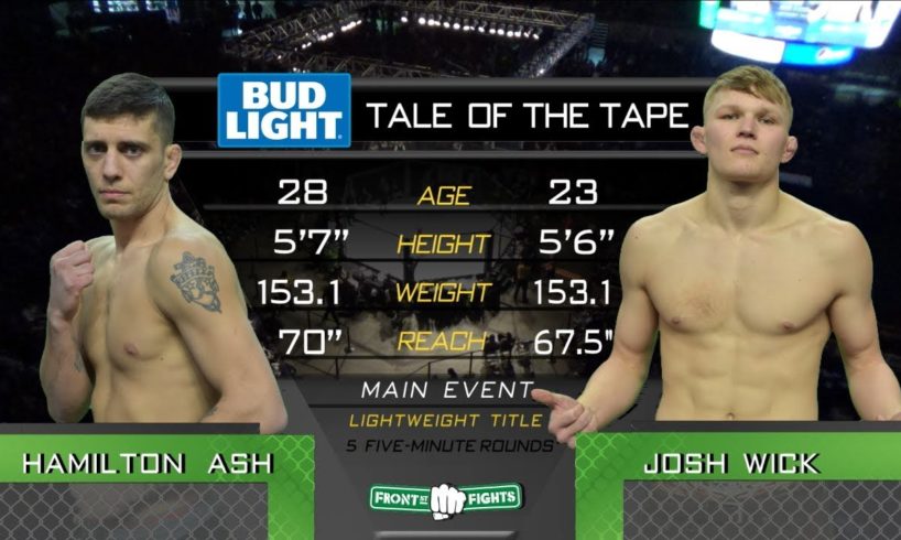 FRONT STREET FIGHTS 16: Hamilton Ash vs. Josh Wick
