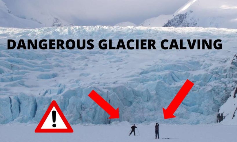 Glacier Calving Compilation / Near Death Experience