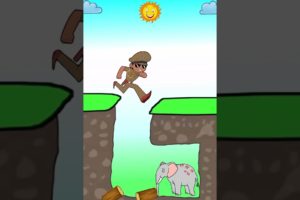 Little Singham rescues the elephant from the ditch | #shorts