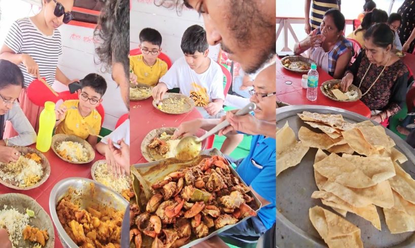 Lunch in the Vessel | Rice | Crab | Pabda Fish ( Unlimited )