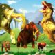 Monster Lion Elephant Mammoth vs Monster Dinosaur Animal Fights Cow Rescue Saved by Woolly Mammoth