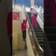 Olympic Skier Takes Escalator In New Way | People Are Awesome #shorts